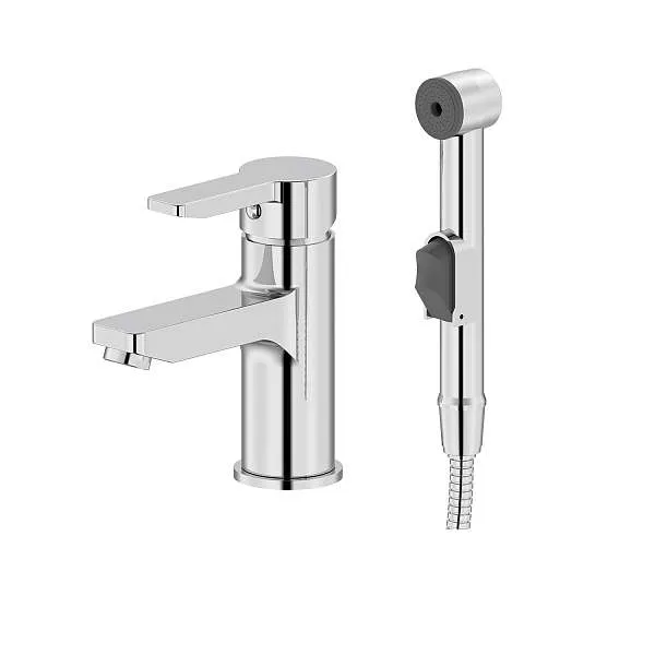 Смеситель для раковины IDDIS Sena с гигиенической лейкой SENSB00i08