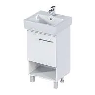 Тумба под раковину ТЕРА/Tera 55Н 1д. белый глянец