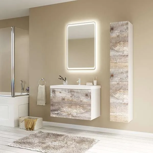 Тумба 80П 2я бетон Push