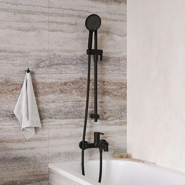 Смеситель IDDIS Aiger для ванны черный матовый AIGBL00i02WA