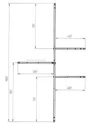 Рама разборная ТРАПАНИ/Trapani 1400