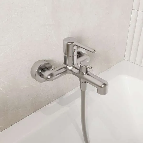 Cмеситель для ванны IDDIS Aiger, хром матовый, AIGBC00i02WA