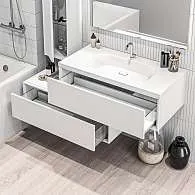 Тумба Milacco 100П 1в.я. Pure White (низ)