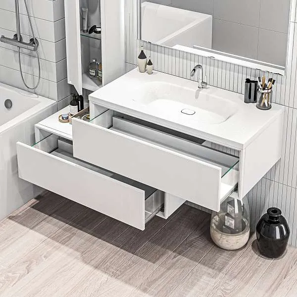 Тумба Milacco 100П 1в.я. Pure White (низ)