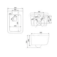 Унитаз подвесной IDDIS Bridge безободковый BRIRDSEi25