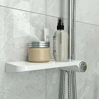 Душевой гарнитур с верхней лейкой IDDIS Ray кнопка белый/хром RAYSW3Fi76