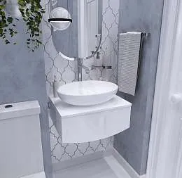 Тумба со столешницей Nega 60П 1в.я. Белый