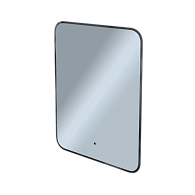 Зеркало Shape Soft (600х800х30) прямоугольник черный К01 LED датчик