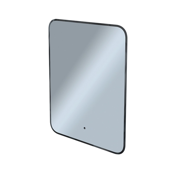 Зеркало Shape Soft (600х800х30) прямоугольник черный К01 LED датчик
