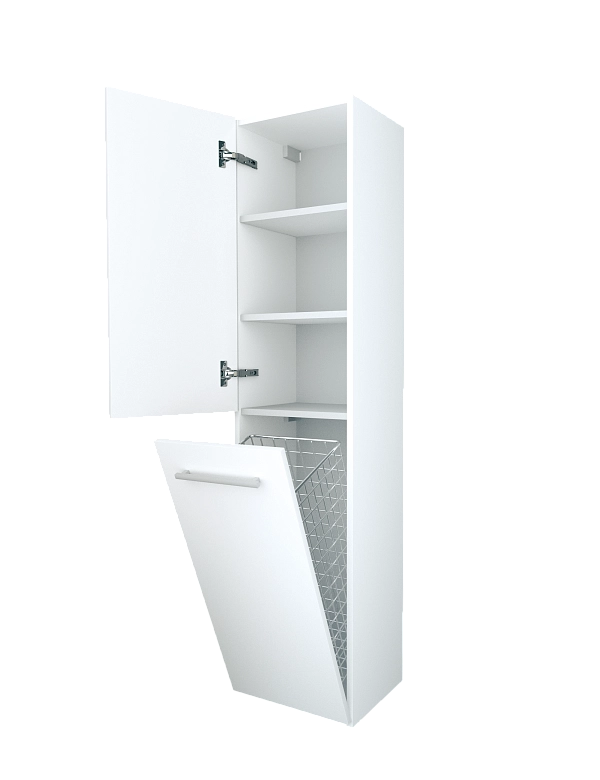 Пенал Соната 35П 2д.б/к белый глянец R